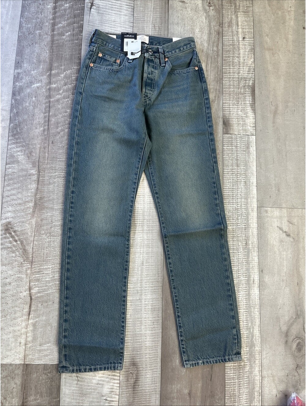 Levi’s 501 Original Fit Women's High Rise Straight Leg Jeans Sz 25x30 $98 - Mark